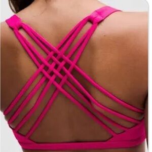 Pink Lululemon free to be bra! Flawed